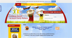 Desktop Screenshot of fundacja.dandy-walker.org.pl
