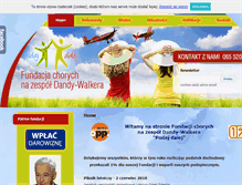 Tablet Screenshot of fundacja.dandy-walker.org.pl